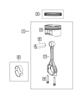 68341067aa Mopar Genuine Hex Flange Head Bolt