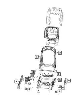 68405372aa Mopar Genuine 2019-2025 Jeep Grand Cherokee Seat Connecting Rod