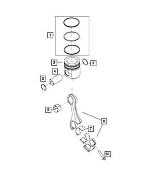 68447755aa Mopar Genuine Connecting Rod