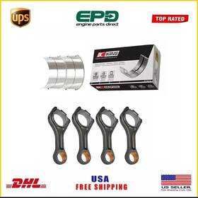 4conrod-cr222sv-std Multibranded Bmw 2.0l N20 B20 King Big End Connecting Rod Bearings And 4 Conrods Petrol Cr222sv
