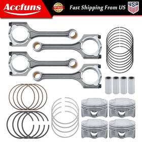 Afu45472f Munirater New Connecting Rod And Piston Ring Set Fit For 2012-2016 Hyundai Elantra 1.8l L4