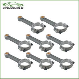 Sap353223p Munirater 6.000 Inch 2.100 .927 Bronze Bush 5140 8pcs Connecting Rods Set For Chevy Sbc 350
