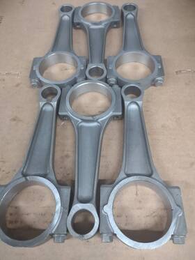 53022272aa Oem Dodge Jeep 3.7 Connecting Rods 02-12 Set Of 6 No Bearing Notches .002 Oversize