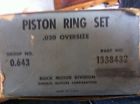 1338432 Oversize Buick Set .020 Piston Part Number Ring