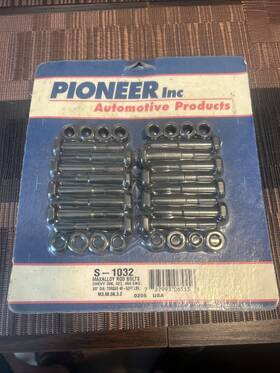 135-6002 Pioneer Bbc S1032 3/8 Inch Connecting Rod Bolt Set Chevy 396-454