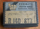 R140 Permite Plymouth Piston Ring Set Std Rings