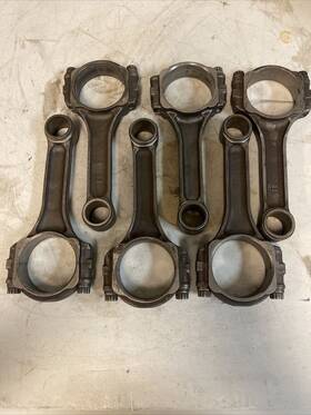Rsrm98023 Rodspeedracing 6 I-beam Connecting Rods 5.7ftft For Small Block Chevy Sbc 350 Pressed Pin