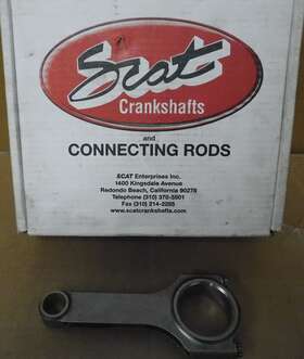 2-350-6000-2000a Scat 6600020 H-beam Connecting Rods 6.000 Long 2.000 Sm Jrnl 4340 Steel 8pcs