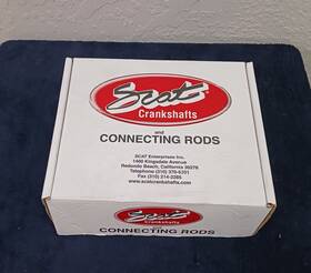 2-350-6000-2100 Scat H-beam 6.000 Sbc Forged Connecting Rods Brand New 6600021