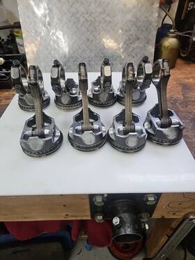 H400cp30 Sealed Power 400 Chevy Small Block Rods And Pistons With Arp Bolts. .030