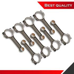 Sv27553 Shopvertex Set Of 8 I Beam 6.000 Inch 2.100 .927 Connecting Rods 5140 Suit Sbc Chevy 350 Bush