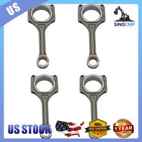 23510-25030 Sinocmp 2351025010 4x Connecting Rod Fit For 11-13 Hyundai Tucson 10-13 Kia Forte 2.0l