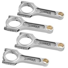 A40t92 Stabber Racing Connecting Rods Set For Honda K20 Series 139mm 4340 Steel With Arp Bolts