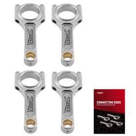 Stabber Dgr36q I-beam Connecting Rods 138.5mm For Honda Civic Si Sir Acura Rsx K20 02-2006 Arp