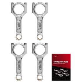 Stabber L36uxm Connecting Rods For Honda Civic D17 1.7l 2001-2006 4340 Arp 2000 Bolts 137mm