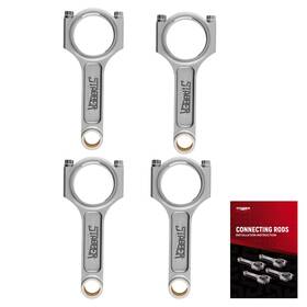 P87v0t Stabber Engine I-beam Connecting Rods Set For Ford 2.3l Duratec 4340 Steel 154.8mm