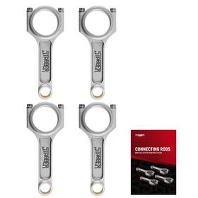 Pvjs2x Stabber I-beam Forged Connecting Rods Conrods For Mazda Speed 3 Mzr 2.3l Disi 0.886 Inch