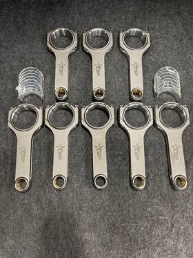 Tsp-6125shb-8-nb Texas Speed & Performance And Super H-beam 6.125 Inch Connecting Rods Set For Camaro