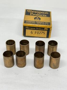 8-pb775 Thompson Products Pb775 Nos Piston Pin Bushings - Set Of 8 .846 Inch Id .906 Od