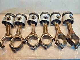 20412200 Volvo Set Of 6 D12 Ved12 Engine Piston Connecting Rod Assembly Oem