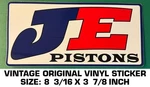 Je Pistons Vintage Original Vinyl Sticker Decal Drag Racing - Engine Nhra. Fixed Price $7.18.