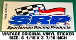 Je Pistons Sportsman Racing Products - Vintage Original Vinyl Decal Sticker. Fixed Price $8.62.
