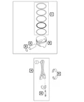 Genuine Mopar Connecting Rod Bolt 6512009AA. Fixed Price $6.16.