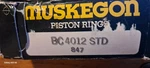 Muskegon BC4012 Std Ring Set Fits 4" Pistons Ford, Chevy, Dodge, Amc. Fixed Price $30.00.