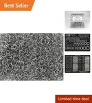 1LB Bright Aluminum Jump Rings 14G, 5/16" Id Perfect For Jewelry & Chainmail. Fixed Price $53.99.