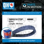 6 Rib Multi Drive Belt Fits Bmw 120D 2.0D 04 To 13 N47D20A Qh 11287800345 New. Fixed Price $50.78.