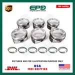 Pcs Piston With Rings Set Std For Jaguar Land Rover 3.0L PT306 I6 AJ20P6 Turbo. Fixed Price $319.99.