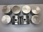 Mcquay-norris P-256AX050 Aluminum Pistons Set Of 8 Flat Top .050 Size Nos. Fixed Price $85.00.