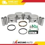 Pistons W/ Rings Fit 88-92 Isuzu Amigo Pickup Rodeo Trooper 2.6L 4ZE1. Fixed Price $220.95.