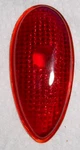 Vintage Old 1938-39 Ford T-307 Stop Tail Light Lens Ruby Glass Lynx Eye. Fixed Price $15.00.