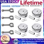 Pistons + Rings Connecting Rod Kit For Buick Regal Verano Equinox Terrain 2.4 L4. Fixed Price $189.72.