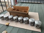 Vintage 1937-1942 Ford V8 Flathead Set Of .020 Pistons Nos Nors 90 H.p. Dome. Fixed Price $75.00.