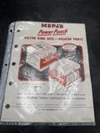 Vtg Mopar Power Punch Piston Rings Advertising Brochure. Fixed Price $39.99.
