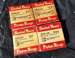 Vintage Sealed Power New Old Stock Nos Piston Rings Set 2X TF-10, IB-10, HD-20. Fixed Price $69.64.