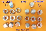Pc. 1/2"-20 Lug Nut Mopar Dodge Chrysler Plymouth 57-70 3/4" Hex. Fixed Price $35.71.