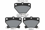 Textar 2352101 Brake Pad Set, Disc For Pontiac, Toyota, (faw). Fixed Price $27.39.