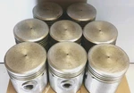 Set Of New Vintage Badger Pistons V-8 P358 Std Old Stock. Fixed Price $164.89.