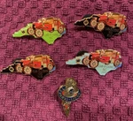 Lions Club Pin Lot North Carolina Tar Heel Cardinal Model Ford. Fixed Price $5.00.