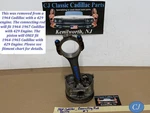 Oem 64 Cadillac Deville 429 Engine Connecting Rod & Piston #7. Fixed Price $79.99.