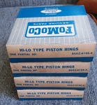 Nos Ford B5AZ-6148-A Standard Hi-lo Piston Rings 292 Boxes =1 Whole Set. Fixed Price $40.00.