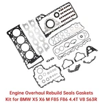 Engine Overhaul Rebuild Seals Gaskets Kit For Bmw X5 X6 F85 F86 4.4T V8*S63R. Fixed Price $139.30.