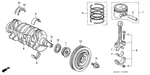 Honda Genuine Civic ES8 01-05 Connecting Rod Bearing (green) 13214-PLM-Y01 X2. Fixed Price $32.02.