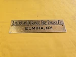 American Lafrance Vintage Fire Truck Engine Emblem Badge Logo Original. Fixed Price $100.00.