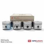 Piston + Rings For Renault Standard 86.00MM J8S 2.1 Td Set Of 4. Fixed Price $440.01.