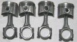 Ford 2.0 Pinto Sohc Piston & Connecting Rod Set Balanced Formula Libre 2000 Std. Fixed Price $295.00.