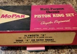 Nos Piston Ring Set Plymouth "8" 1955- All Models Up Engine # P27-60201.... Fixed Price $120.00.